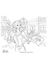 coloriage Barbie Miette